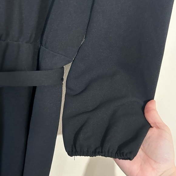 Nikki Lund Joy Black Long Sleeve Wide Leg Jumpsuit SIZE MEDIUM - Picture 8 of 9